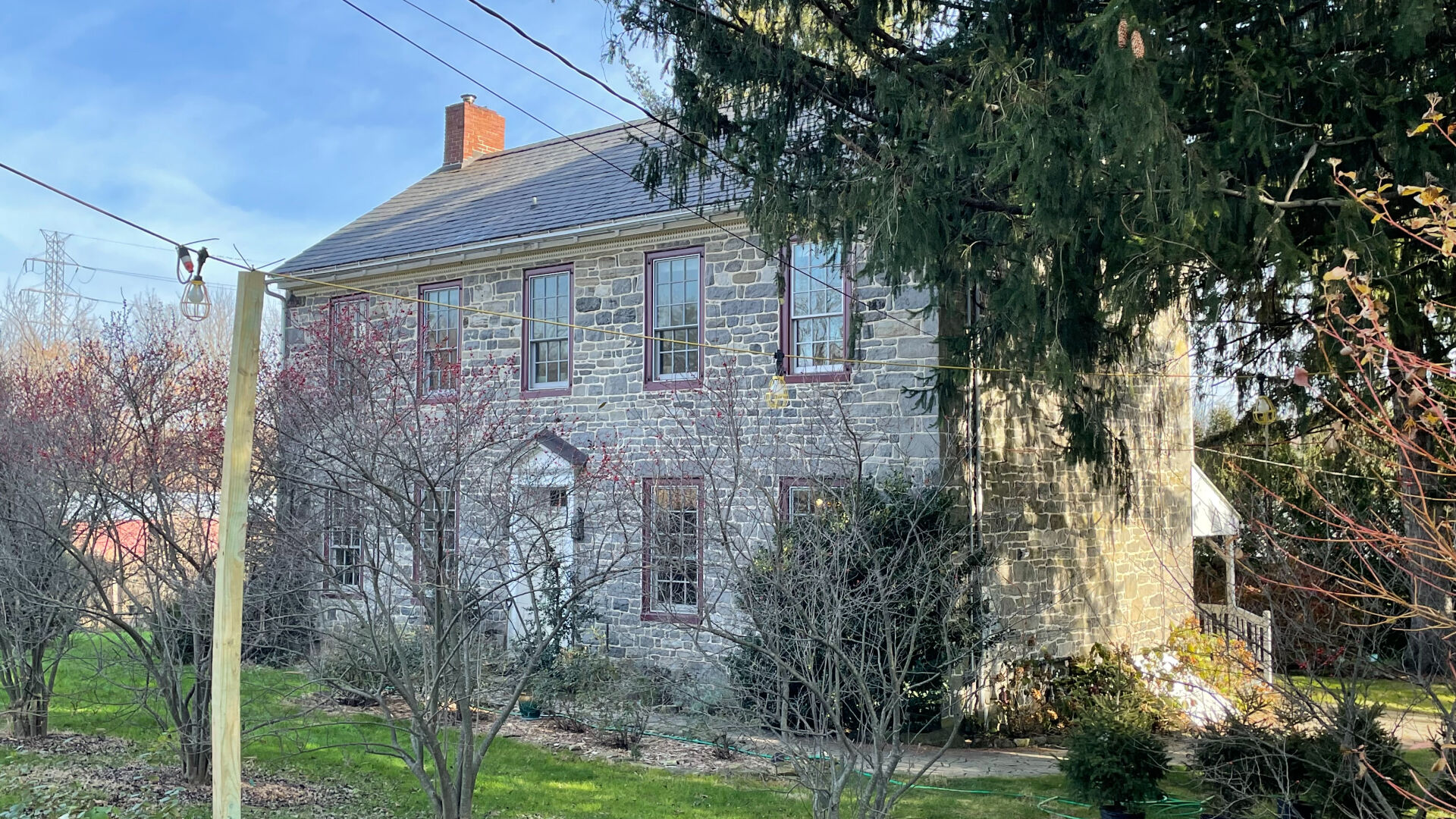 18th century stone home at Perfect Christmas Tree Farm